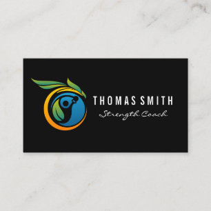 Tarjeta De Visita Logo de Kettle Bell Fitness   Entrenador personal