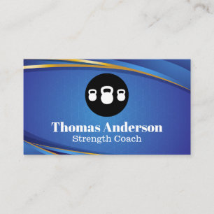 Tarjeta De Visita Logo de Kettle Bells   Salud