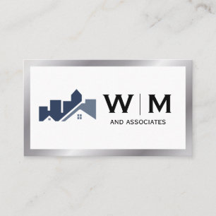 Tarjeta De Visita Logo de la construcción inmobiliaria