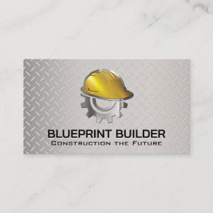 Tarjeta De Visita Logo de la empresa de construcción Fondo del ace