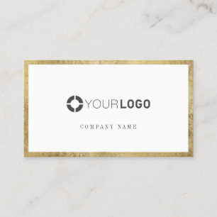 Tarjeta De Visita Logo de la moderna y sencilla empresa de fronteras