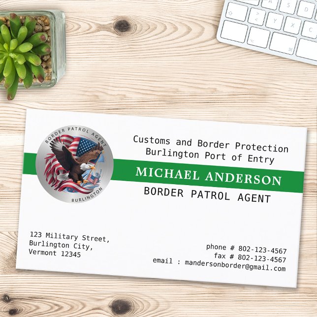 Tarjeta De Visita Logo de la Patrulla Fronteriza Militar de la Polic (Subido por el creador)