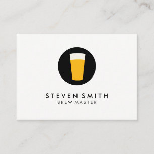 Tarjeta De Visita Logo de la pinta de cerveza
