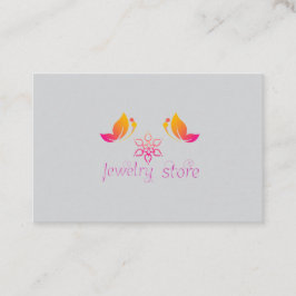 Tarjeta De Visita Logo de la tienda de joyas