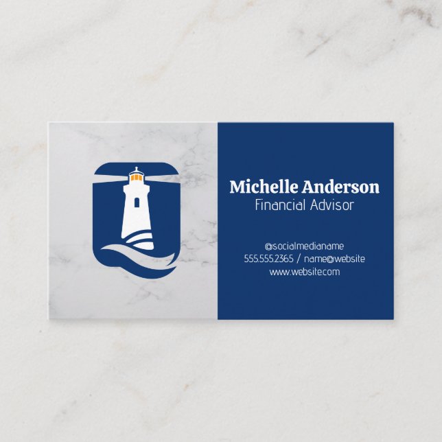 Tarjeta De Visita Logo de Light House | Corporativa (Anverso)