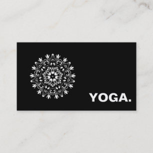TARJETA DE VISITA LOGO DE MANDALA PERSONALIZADO INSTRUCTOR DE YOGA