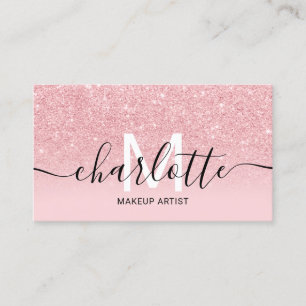 Tarjeta De Visita Logo de maquillaje de nombres de personas de color