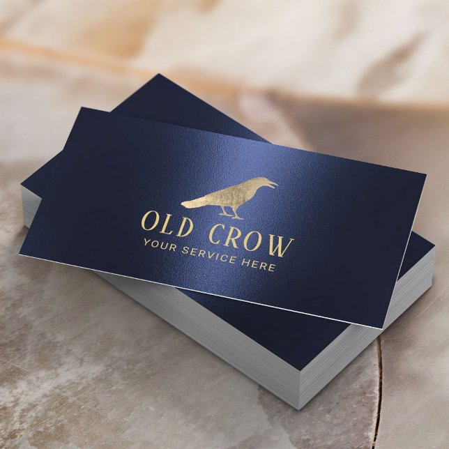 Tarjeta De Visita Logo de Old Crow Gold Bird (Subido por el creador)
