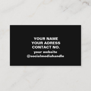 Tarjeta De Visita logo de personalizado de negocios nombre simple az