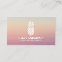Logo de piña Elegante Pastel Ombre