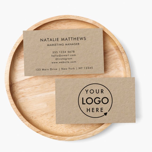 Tarjeta De Visita Logo de Rustic Kraft | Profesionales corporativos  (Subido por el creador)