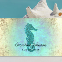logo de seahorse faux purpurina
