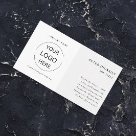 Tarjeta De Visita Logo de Simple Modern Professional Company