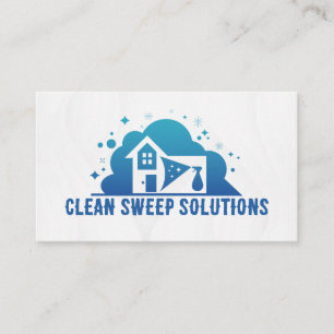 Tarjeta De Visita Logo de Spray Clean Home   House Maid