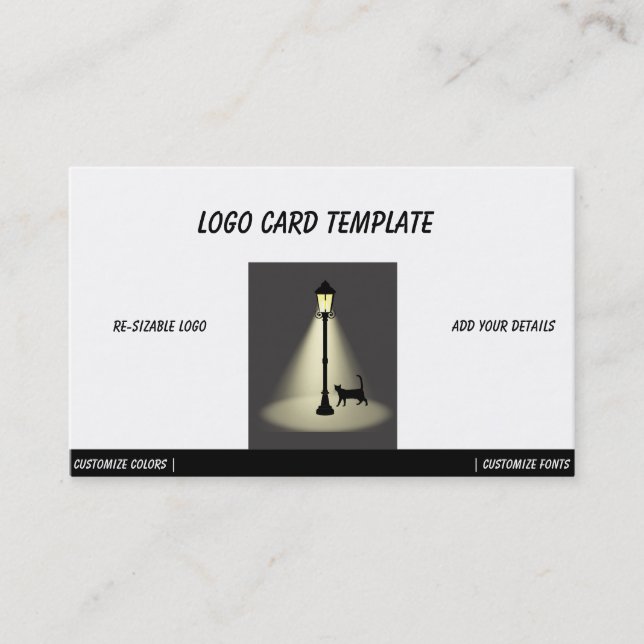 Tarjeta De Visita Logo de Street Light (Anverso)