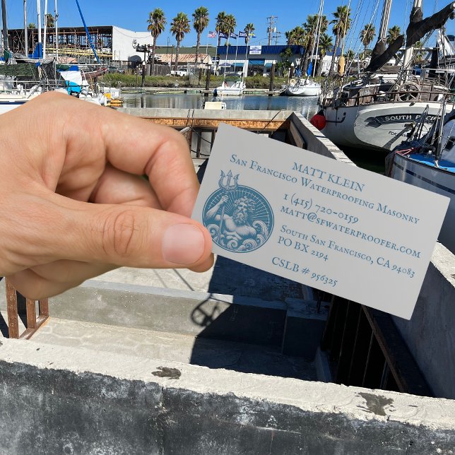 Tarjeta De Visita Logo de Trident del personalizado Neptune/Masonerí (Subido por el creador)