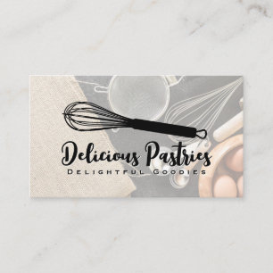 Tarjeta De Visita Logo de Whisk   Ingredientes y herramientas para h