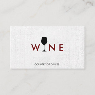 Tarjeta De Visita Logo de Wine Glass