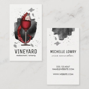 Tarjeta De Visita Logo de Wine Glass Splash   Expreso