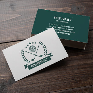Tarjeta De Visita Logo del campeonato   Golf Pro o Instructor