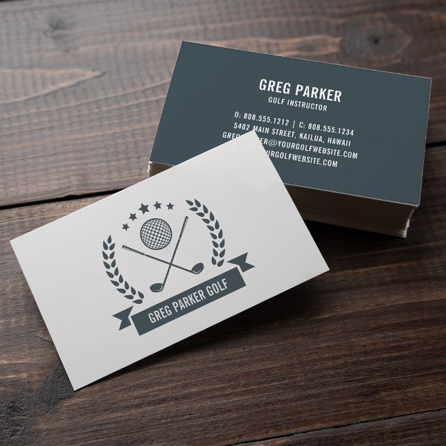 Tarjeta De Visita Logo del campeonato | Golf Pro o Instructor (Subido por el creador)