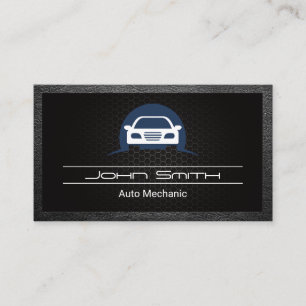 Tarjeta De Visita Logo del coche   Fibra de carbono   Cuero