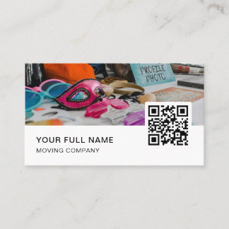 Tarjeta De Visita Logo del código QR para la cámara fotográfica
