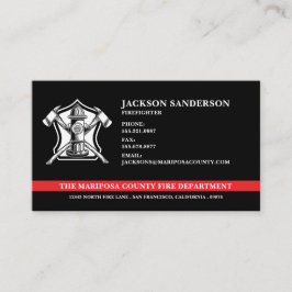 Tarjeta De Visita Logo del Departamento de Bomberos personalizados