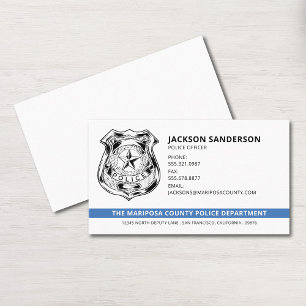 Tarjeta De Visita Logo del Departamento de Policía