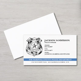 Tarjeta De Visita Logo del Departamento de Policía
