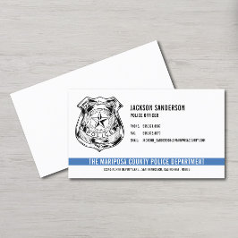Tarjeta De Visita Logo del Departamento de Policía