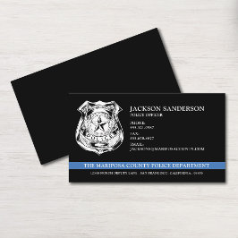 Tarjeta De Visita Logo del Departamento de Policía