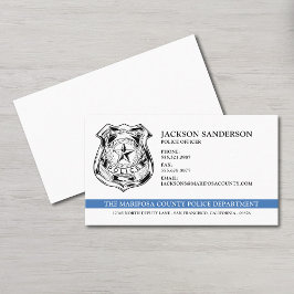 Tarjeta De Visita Logo del Departamento de Policía
