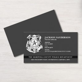 Tarjeta De Visita Logo del Departamento de Policía
