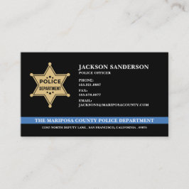 Tarjeta De Visita Logo del Departamento de Policía del Sheriff