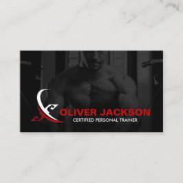 Tarjeta De Visita Logo del entrenador de fitness personal moderno
