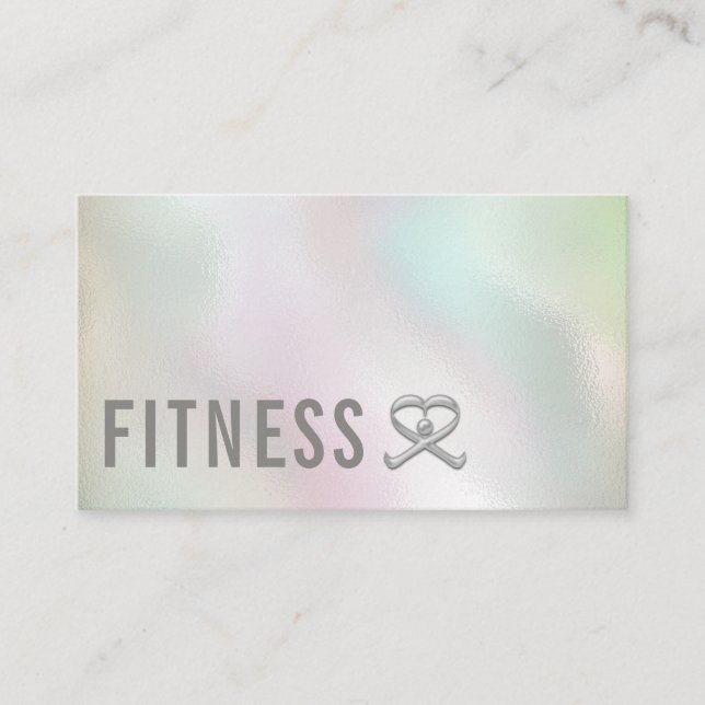 Tarjeta De Visita Logo del entrenador personal de fitness profesiona (Anverso)