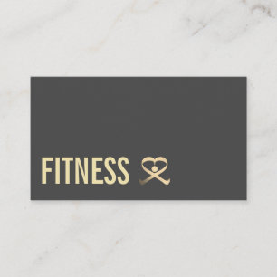 Tarjeta De Visita Logo del entrenador personal de fitness profesiona