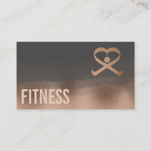 Tarjeta De Visita Logo del entrenador personal de fitness profesiona