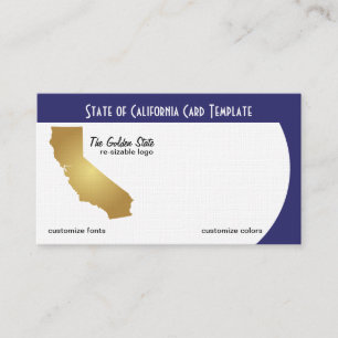 Tarjeta De Visita Logo del estado de oro de California