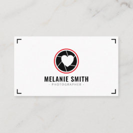 Tarjeta De Visita Logo del fotógrafo profesional moderno