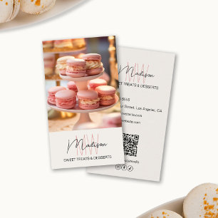 Tarjeta De Visita Logo del Monograma de la panadería