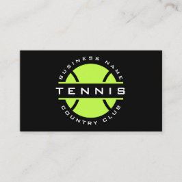 Tarjeta De Visita Logo del Neon Green Tennis Club Medios sociales mo