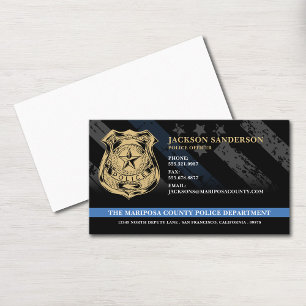 Tarjeta De Visita Logo del Personalizado de policía