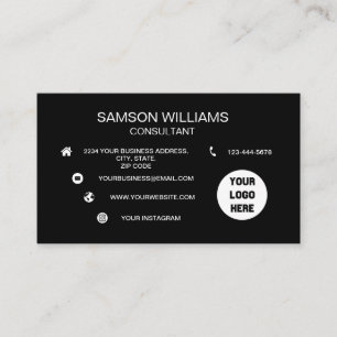 Tarjeta De Visita Logo del personalizado Iconos de medios sociales M
