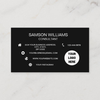 Tarjeta De Visita Logo del personalizado Iconos de medios sociales M