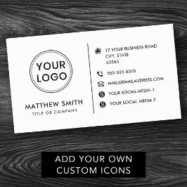 Tarjeta De Visita Logo del personalizado iconos modernos minimalista