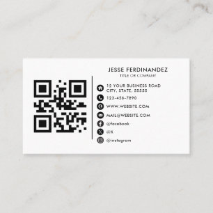 Tarjeta De Visita Logo del personalizado iconos modernos minimalista