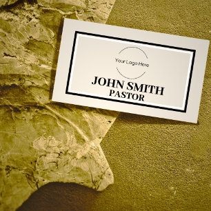 Tarjeta De Visita Logo del personalizado Pastor de Iglesia minimalis