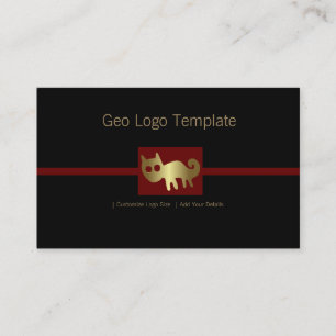 Tarjeta De Visita Logo del Perú Nazca Gold Fox